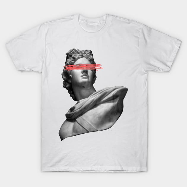 Funky Greek Statue T-Shirt by kriitiika